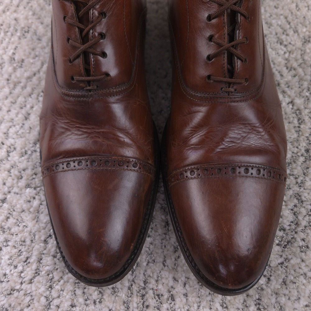 To Boot New York Shoes Mens Size 9 *NEW‎ SOLES* Cap Toe Dress Lace Up Leather - Picture 8 of 15